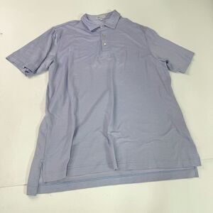 Peter Millar Shirt Top Men XL Collar Polo Purple Casual Comfort Stretch Buttons